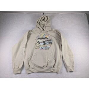 Ford Bronco Graphic Hoodie Tan Beige Retro Truck Sweatshirt Small C1769
